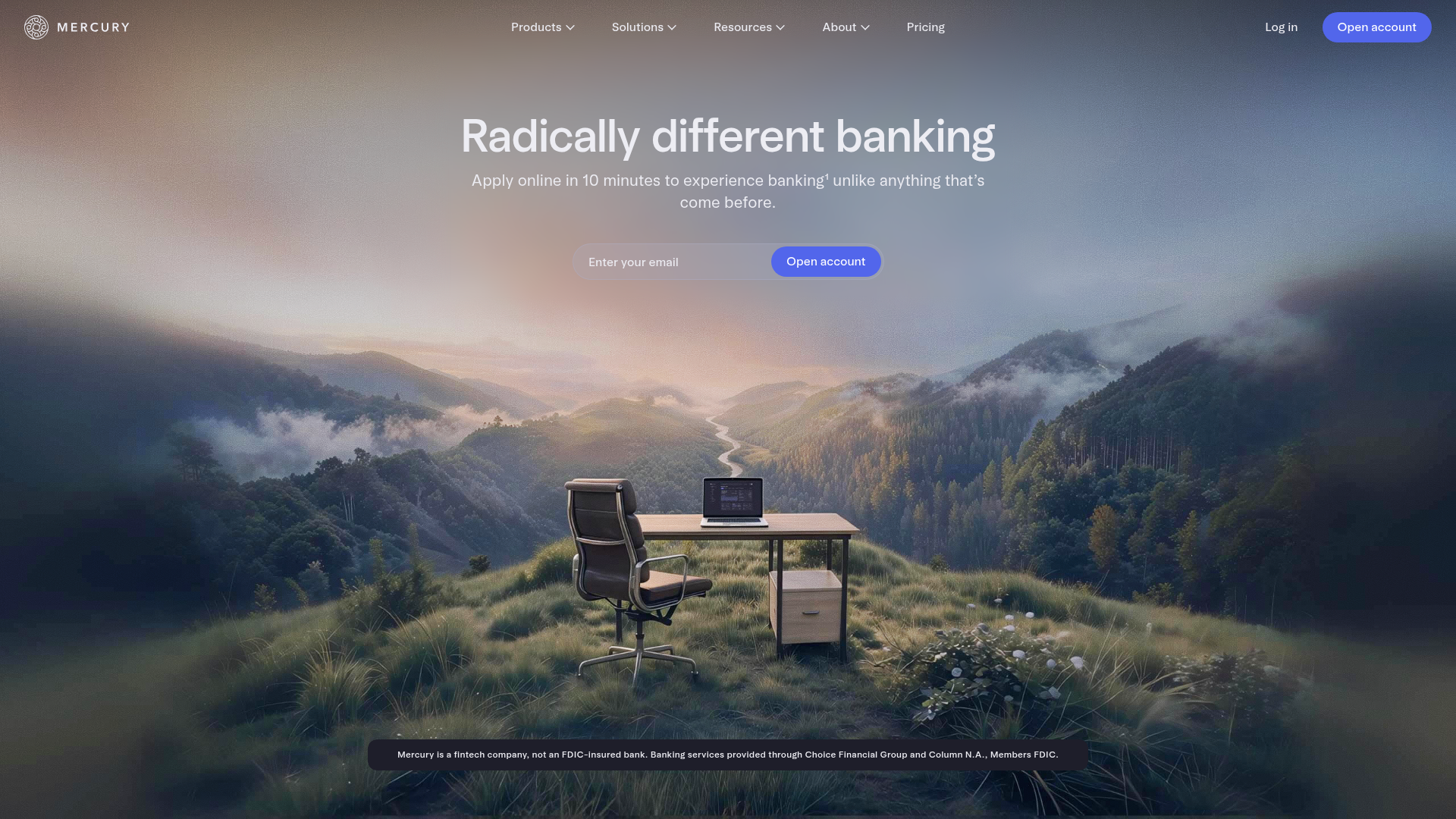 Mercury homepage