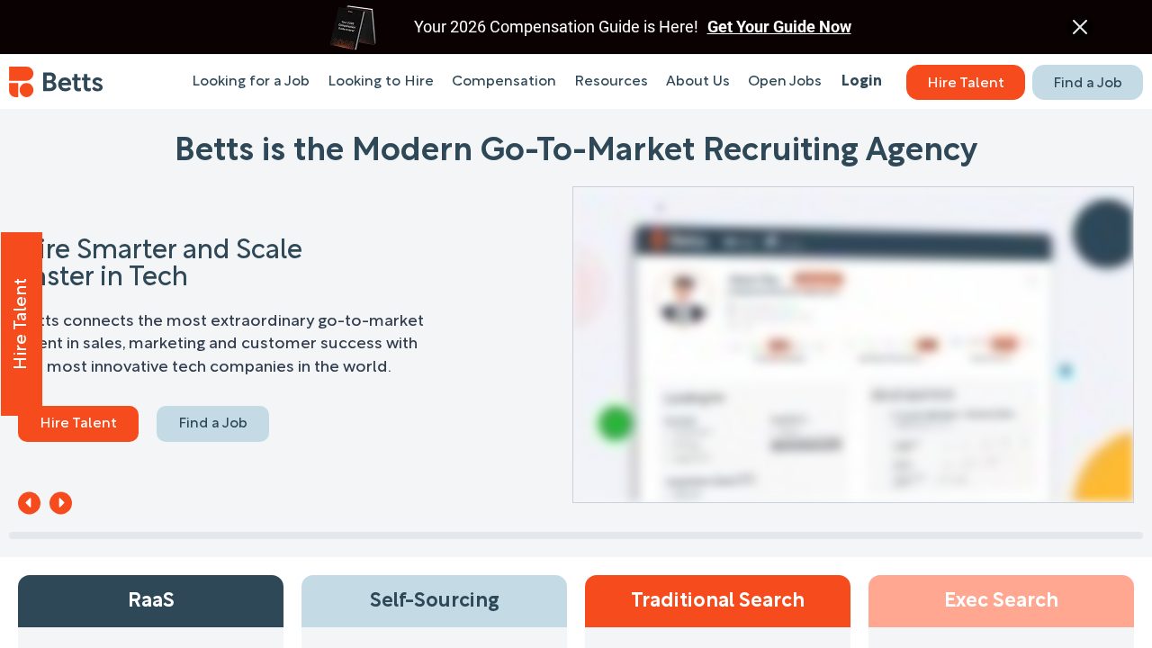Betts Recruiting homepage