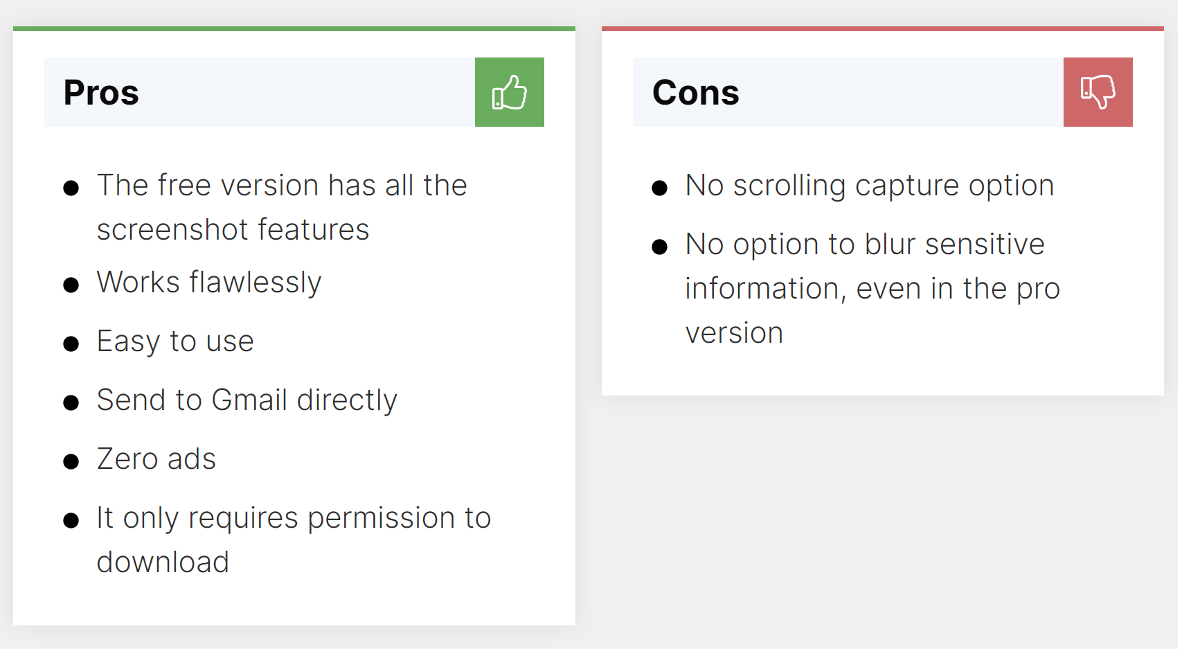 Pros & Cons