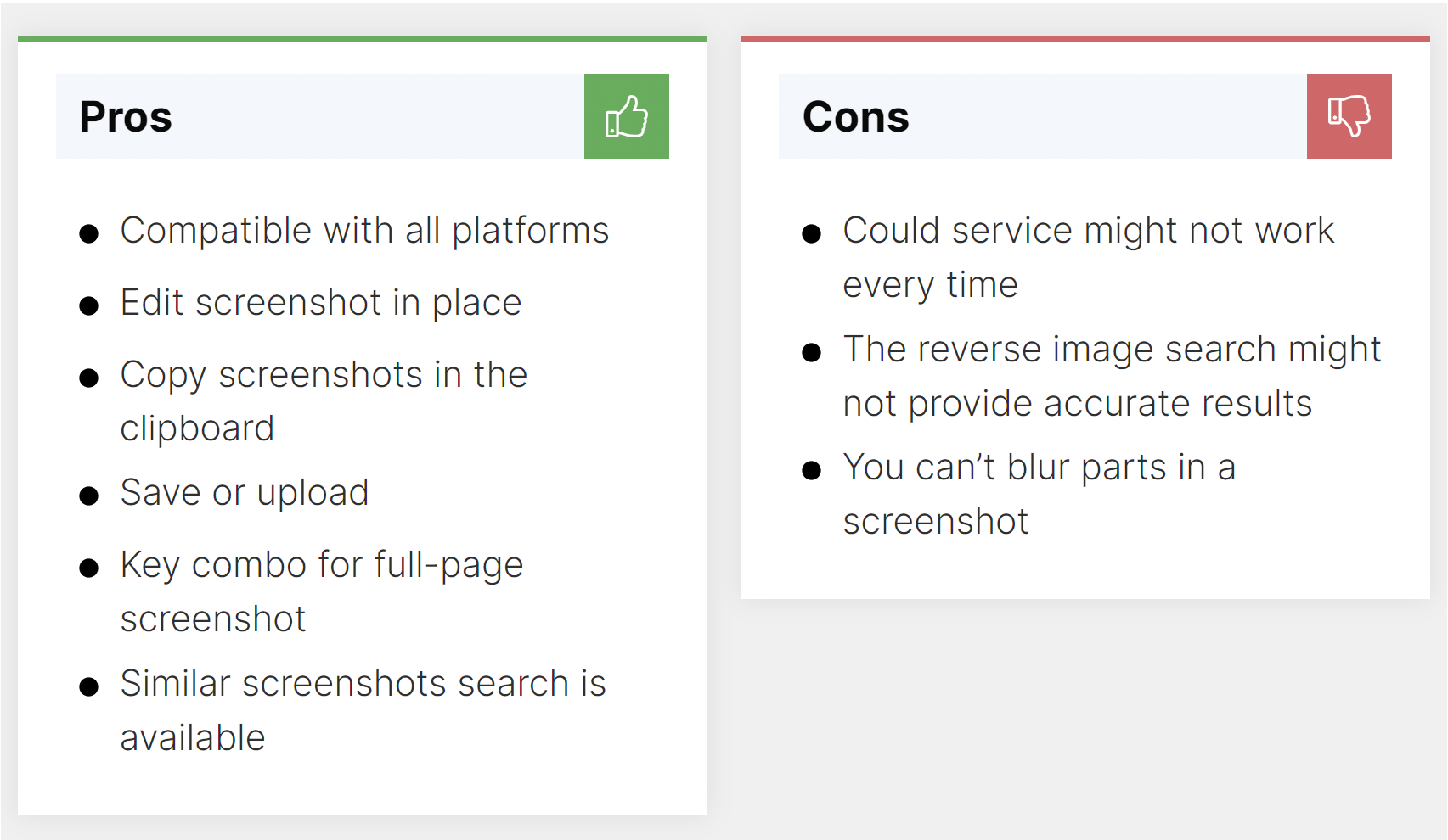 Pros & Cons