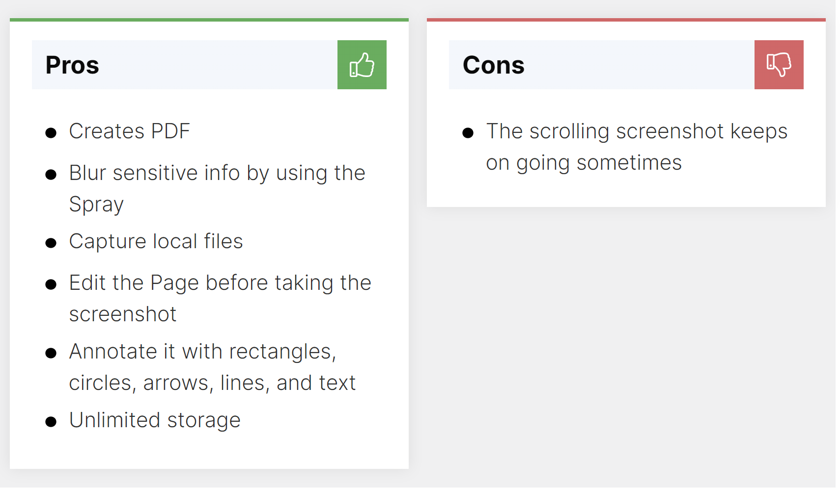 Pros & Cons