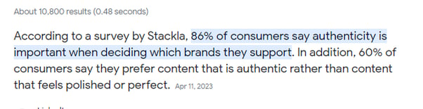 Authentic and Engaging Content