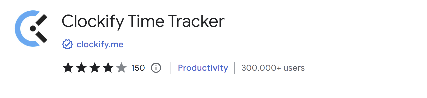 Clockify Time Tracker Chrome Extension
