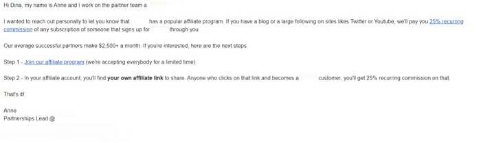 Affiliate Partnership