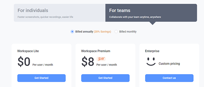 For Teams Billed Annually Price For Teams Billed Annually Price