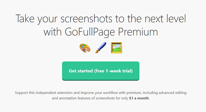 GoFullPage Price GoFullPage Price