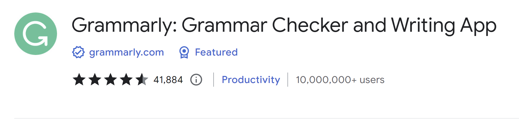 Grammarly Chrome Extension