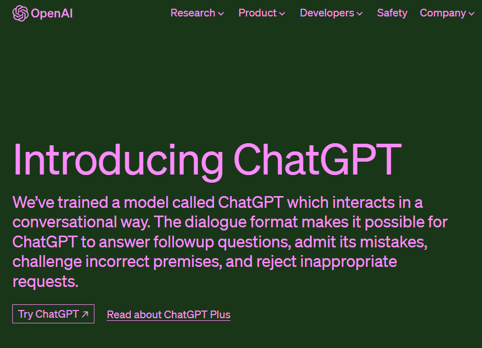 ChatGPT By OpenAI