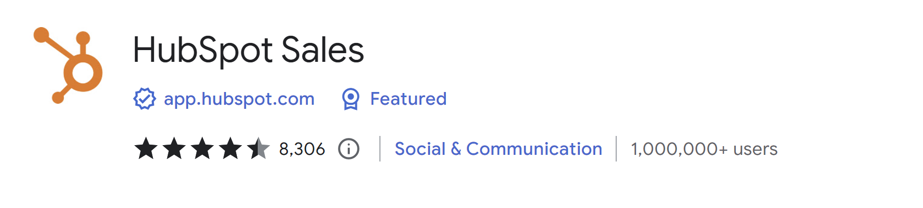HubSpot Sales Chrome Extension
