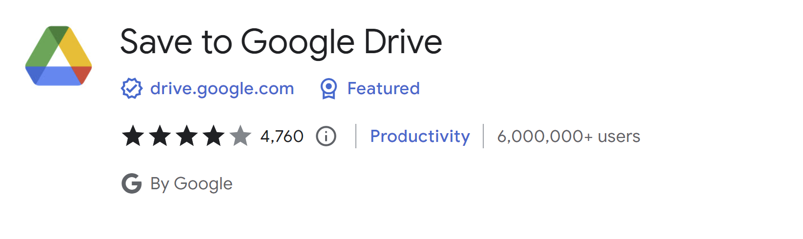 Save to Google Drive Chrome Extension