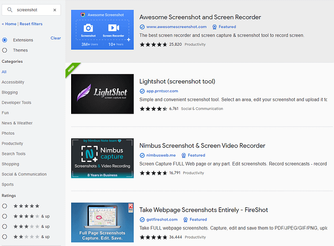 Screenshot chrome extension Screenshot chrome extension