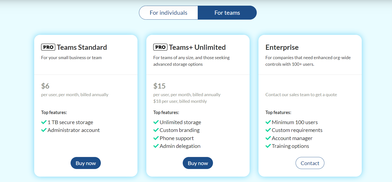 Sync Pricing