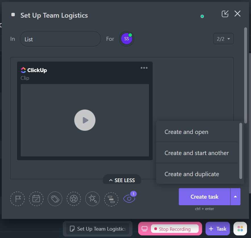 Record Clip